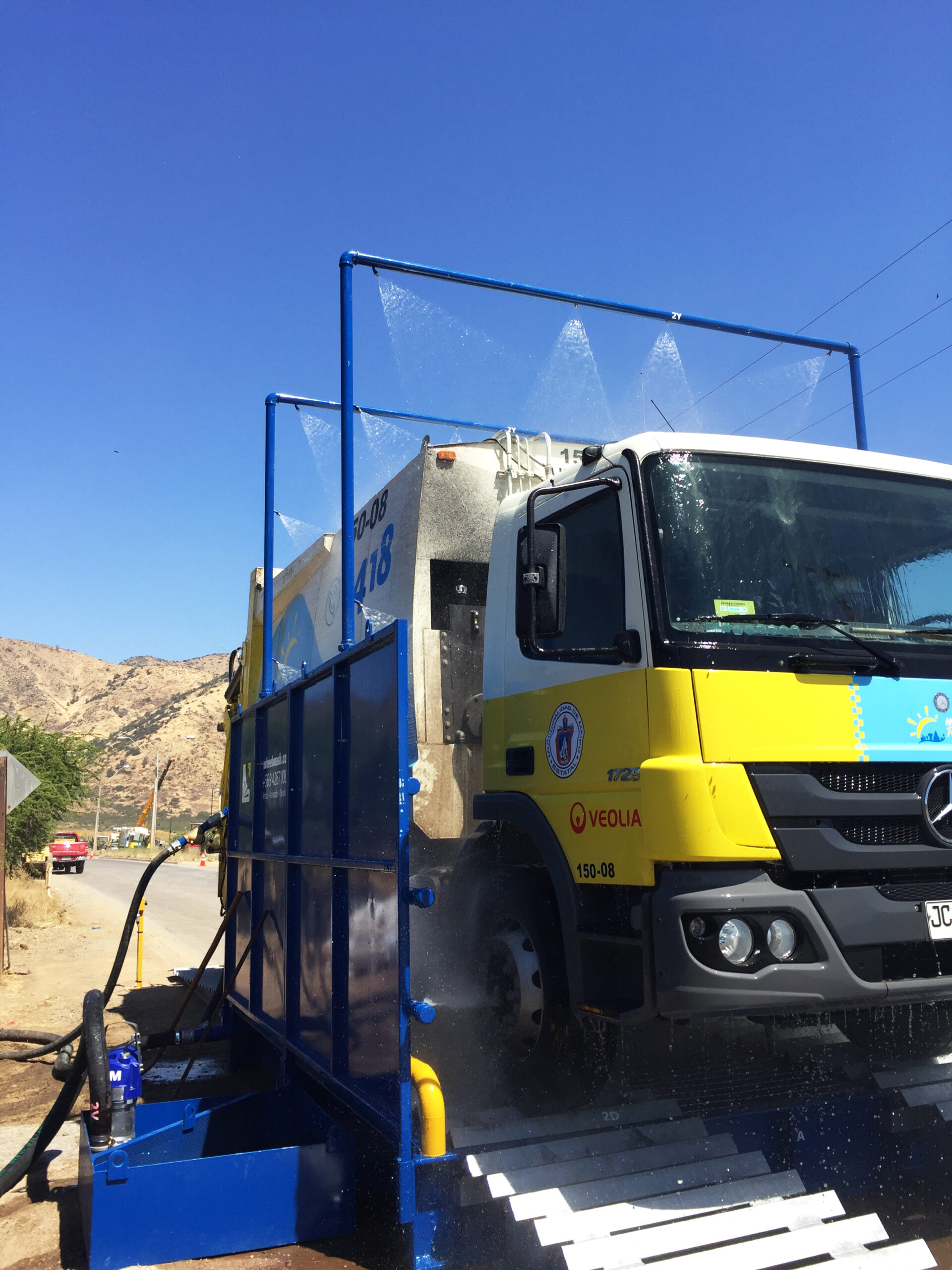 Nettoyage d'un camion à l'aide d'un Ecowash Excel